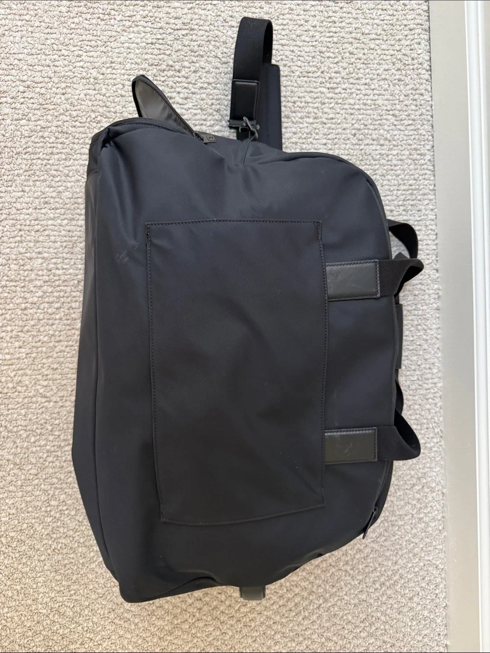 Away Black Men's Travel Duffel with Shoulder Strap